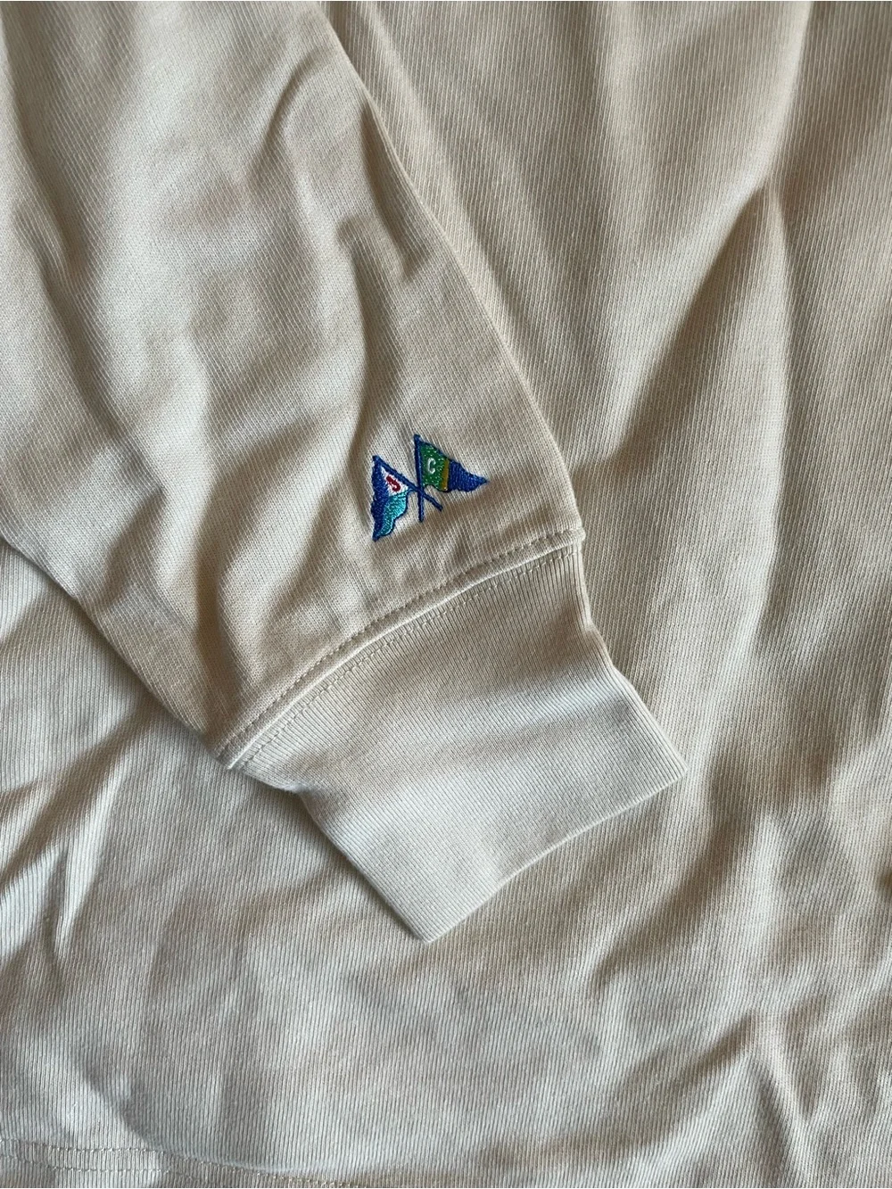 J. CREW Rugby shirt with striped placket in Natural Size S NWT $98 BW541